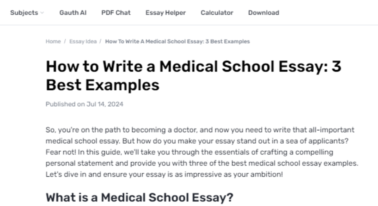 What Are The Steps toward Compose A Medical School Essay Proficiently?
